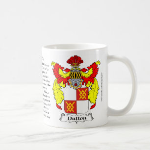 Dutton Family Coat of Arms Coffee Mug