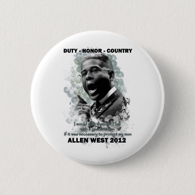 Duty Honour Country 2 Inch Round Button (Front)