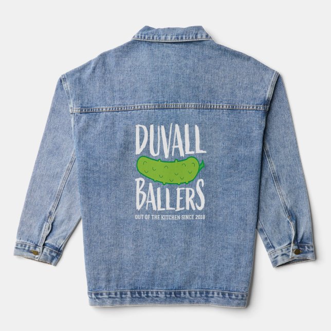 Duvall Ballers Pickleball Gear  Denim Jacket (Back)