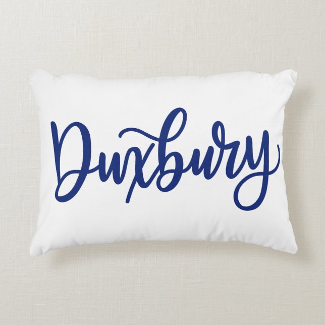 Duxbury Dainty Scripts Pillow (Front)