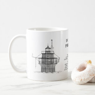 Duxbury Pier Light Lighthouse - Massachusetts -BD Coffee Mug