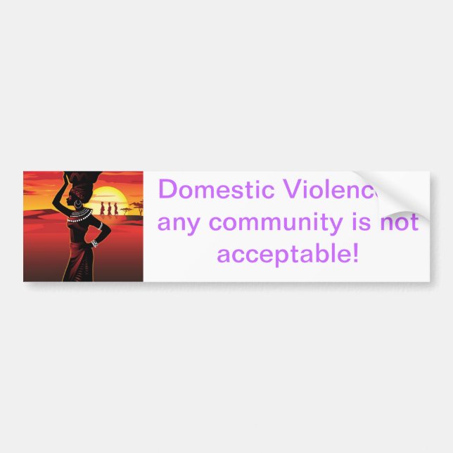 DV awareness bumper sticker (Front)