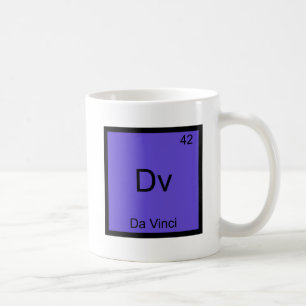 Dv - Da Vinci Funny Chemistry Element Symbol Tee Coffee Mug