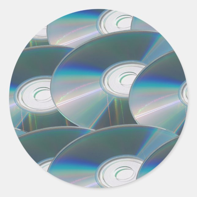 DVD discs Classic Round Sticker (Front)
