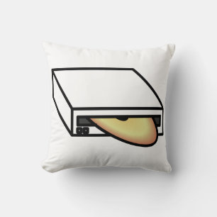 DVD Drive Throw Pillow