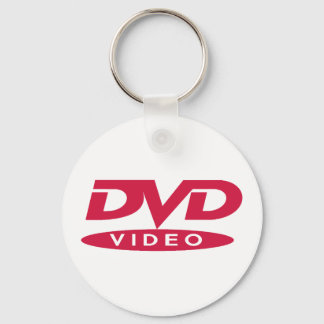 DVD Video Red Logo - Keys Keychain