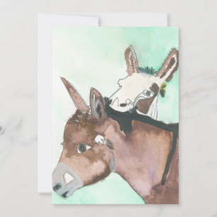 D'Vine Donkeys Holiday Card