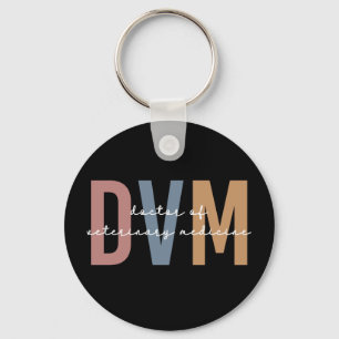 DVM Doctor of Veterinary Medicine Gifts Keychain