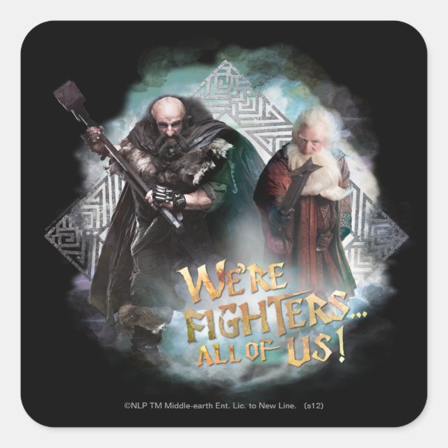 Dwalin and Balin Square Sticker (Front)