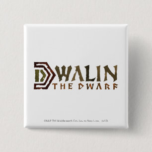 Dwalin Name 2 Inch Square Button
