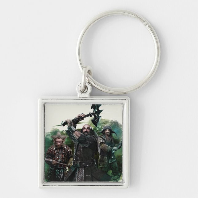 Dwalin, Nori, & Bofur Graphic Keychain (Front)
