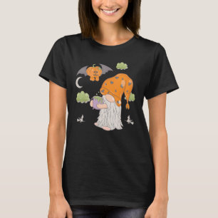 Dwarf balloons bats skulls gnome Halloween costume T-Shirt