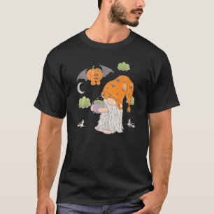 Dwarf balloons bats skulls gnome Halloween costume T-Shirt
