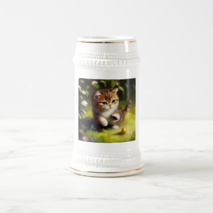 Dwarf Cat Beer Stein
