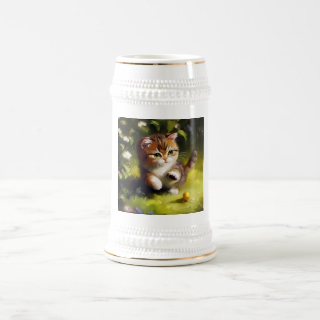Dwarf Cat  Beer Stein (Center)