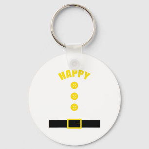 Dwarf Costume - Fun Halloween Gift Idea - Happy Keychain