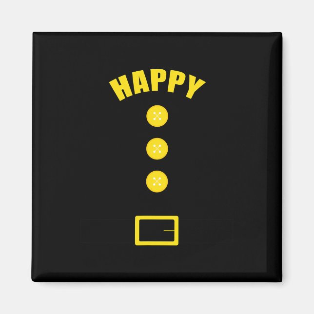 Dwarf Costume  - Fun Halloween Gift Idea - Happy  Magnet (Front)