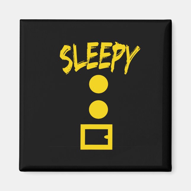 Dwarf Costume  - Fun Halloween Gift Idea - Sleepy Magnet (Front)