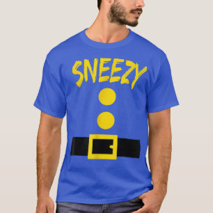 Dwarf Costume Funny Halloween Sneezy  T-Shirt