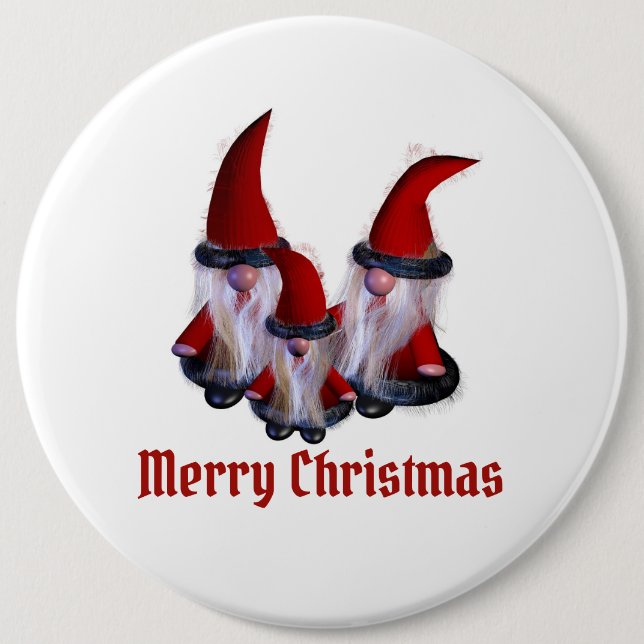 Dwarf family Christmas 6 Inch Round Button (Front)
