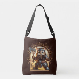 Dwarf Feline Fantasy Adventure Crossbody Bag