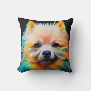 Dwarf German Spitz Dog Pet Cute Adorable Animal Throw Pillow