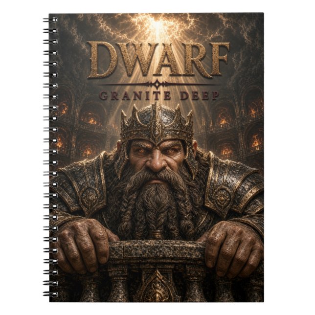 Dwarf Granite Deep Dark Cinema Notebook (Front)