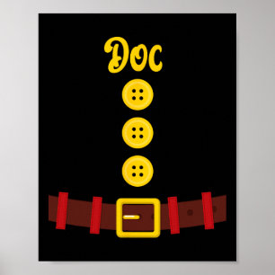 Dwarf Halloween Group Colour Dwarf Costume Family  Poster