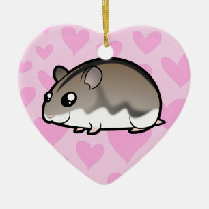 Dwarf Hamster Love Ceramic Ornament