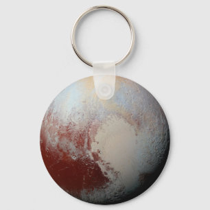 Dwarf Planet Pluto by NASA New Horizons 2015 Photo Keychain