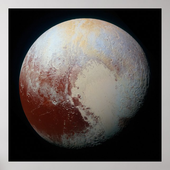 Dwarf Planet Pluto Poster (Front)