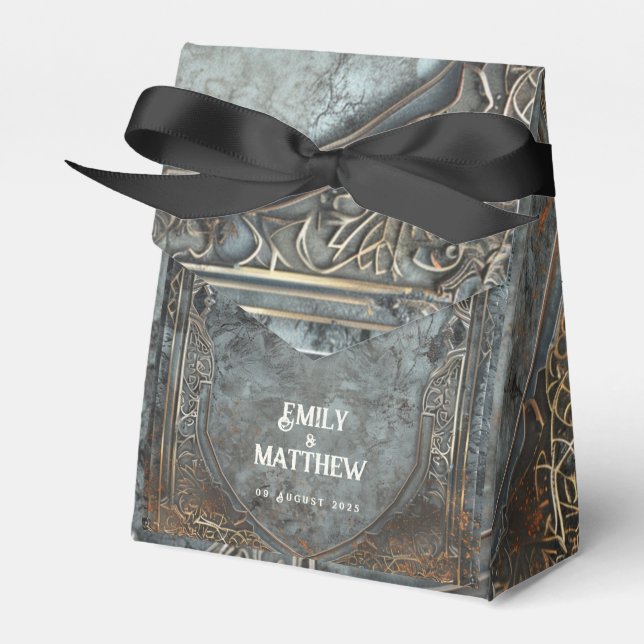 Dwarven Splendour Fantasy Wedding  Favor Box (Front Side)