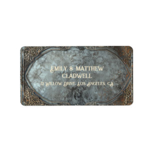 Dwarven Splendour Fantasy Wedding Label