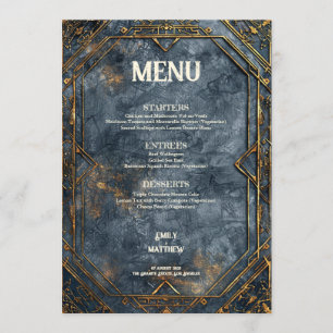 Dwarven Splendour Fantasy Wedding  Menu