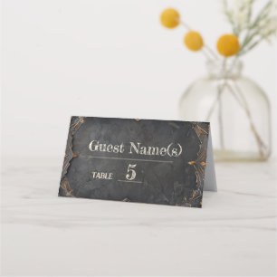 Dwarven Splendour Fantasy Wedding  Place Card