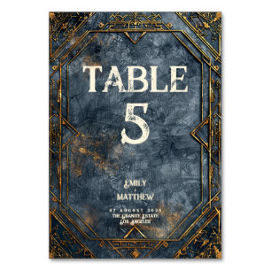 Dwarven Splendour Fantasy Wedding Table Number