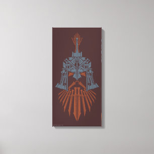 Dwarven Weapons Helmet Icon Canvas Print