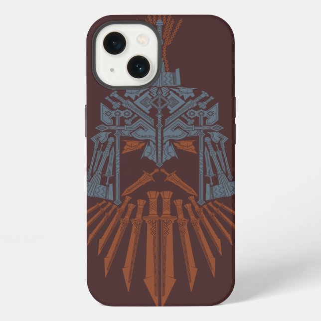Dwarven Weapons Helmet Icon iPhone Case (Back)