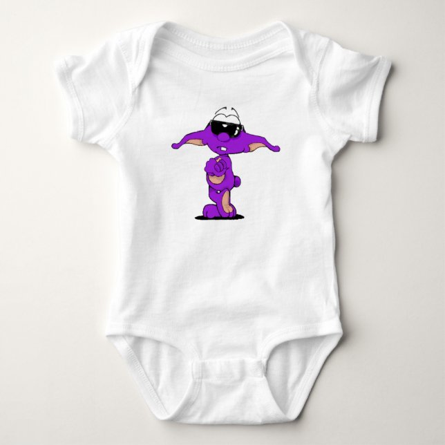 DWEEBLINKS | The Unknown Creatures Baby Bodysuit (Front)