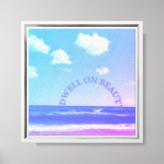 Dwell on Beauty beach scene Acrylic Wall Art