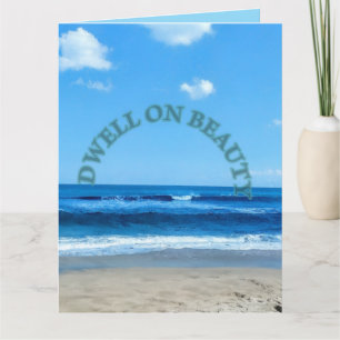 Dwell on joy beach scene card