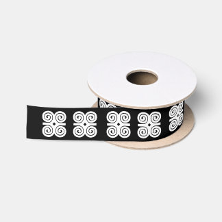 Dwennimmen Strength | Humility Adinkra Symbol Satin Ribbon