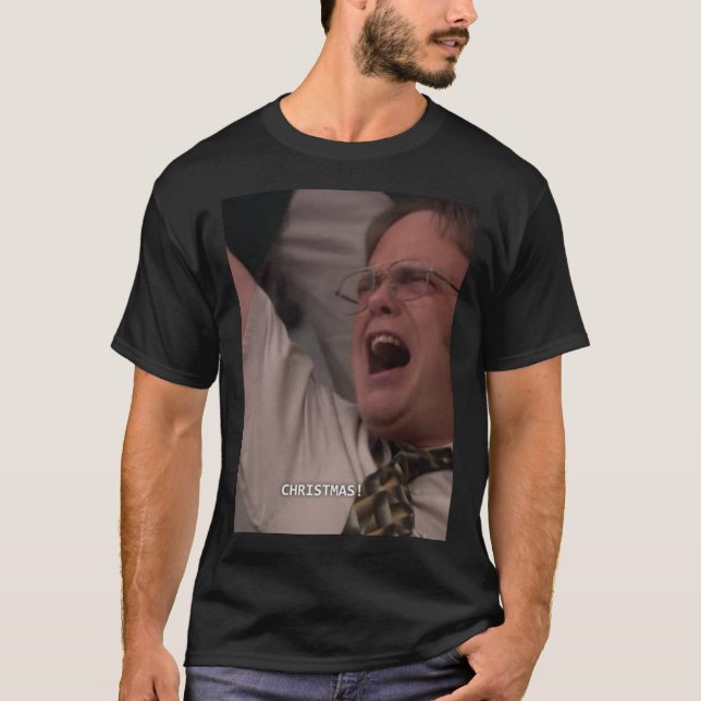 Dwight Christmas Sweater Classic T-Shirt (Front)