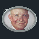 Dwight D. Eisenhower Belt Buckle<br><div class="desc">Norman Rockwell | Dwight D. Eisenhower - Portrait</div>