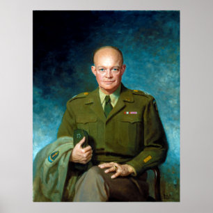 Dwight D. Eisenhower by Thomas Edgar Stephens 1947 Poster
