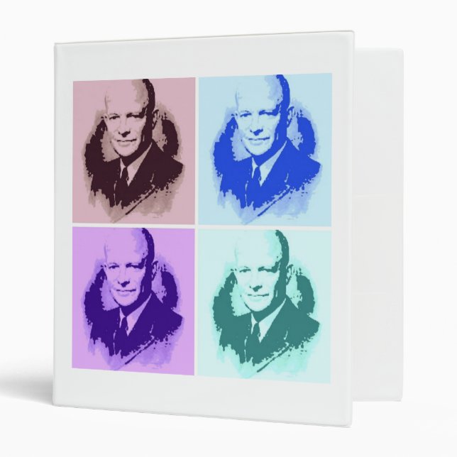 Dwight D Eisenhower Pop Art Binder (Front/Inside)