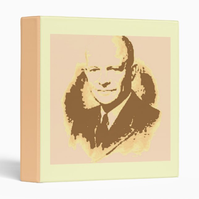 Dwight D Eisenhower Pop Art Binder (Front/Spine)