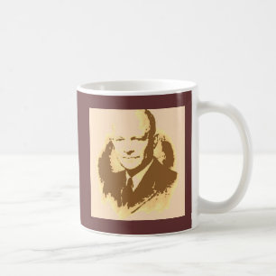 Dwight D Eisenhower Pop Art Coffee Mug