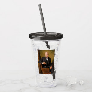 Dwight Eisenhower President American Portrait   Acrylic Tumbler