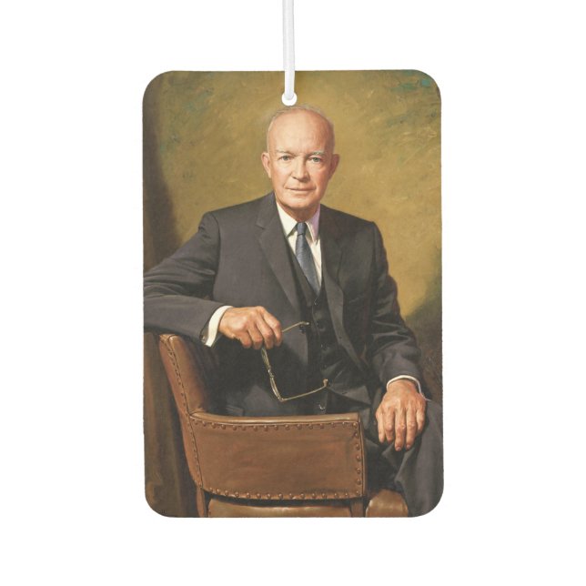 Dwight Eisenhower President White House Portrait   Air Freshener (Front)